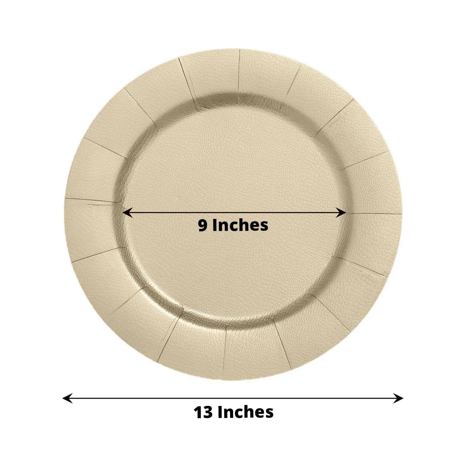 10 Round 13" Disposable Paper Charger Plates Wedding Party Events Home Supplies - Picture 12 of 72