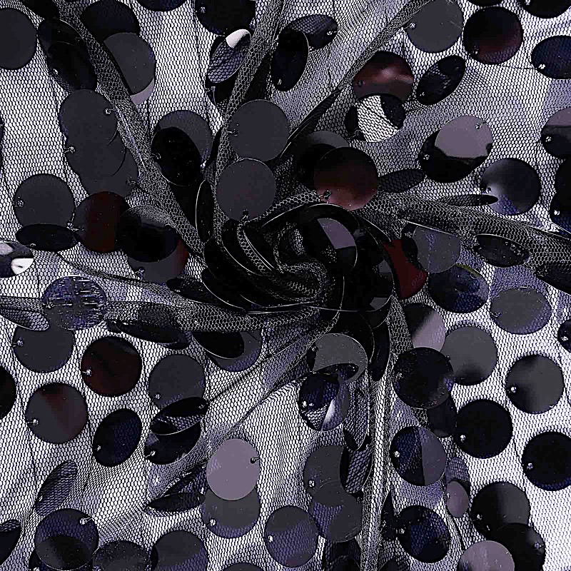 120" Large Payette Sequin Round Tablecloth Wedding Linens Dtcorations Wholesale - Picture 10 of 96