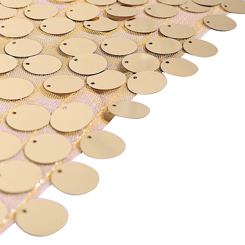120" Large Payette Sequin Round Tablecloth Wedding Linens Dtcorations Wholesale - Picture 48 of 96