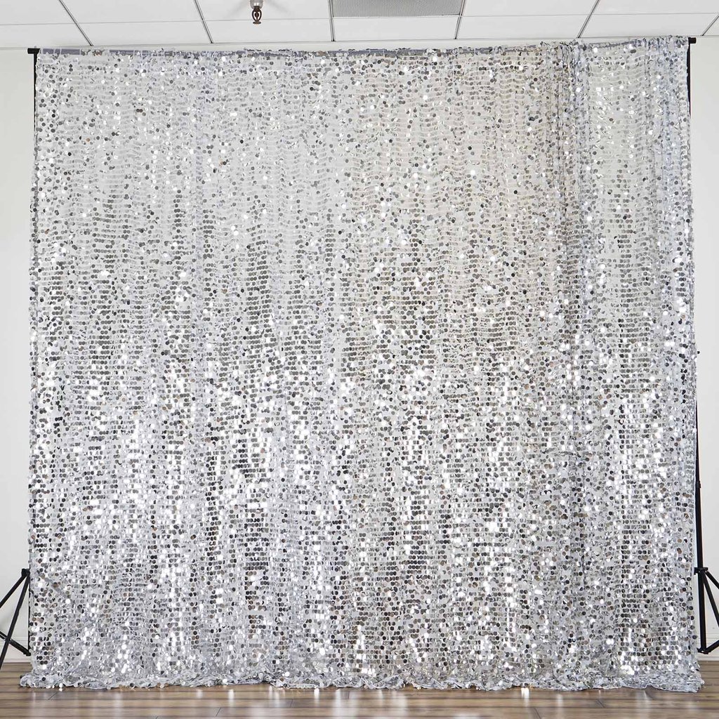 20ft x 10ft Big Payette Sequined BACKDROP Curtain Photobooth Wedding Party SALE