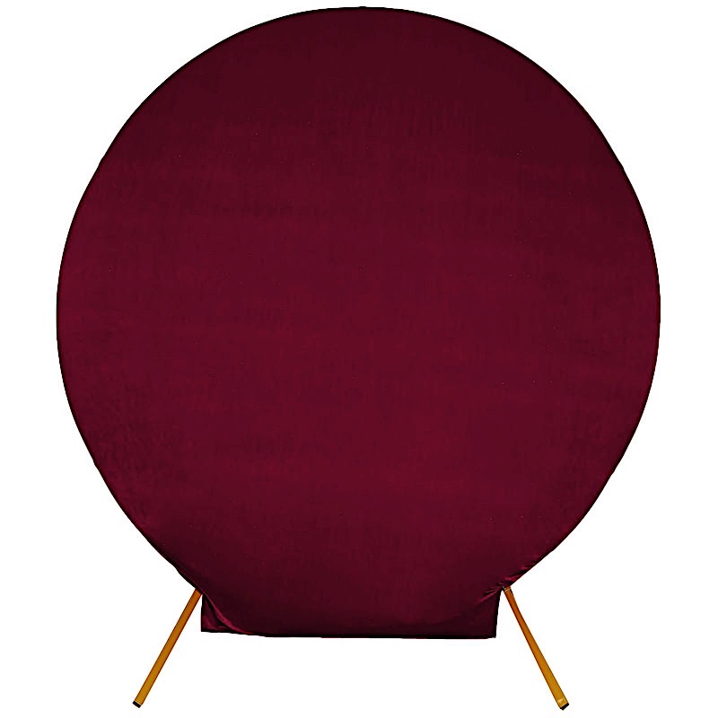 7.5 ft Velvet Round Backdrop Stand Cover Wedding Arch Decorations Party Supplies