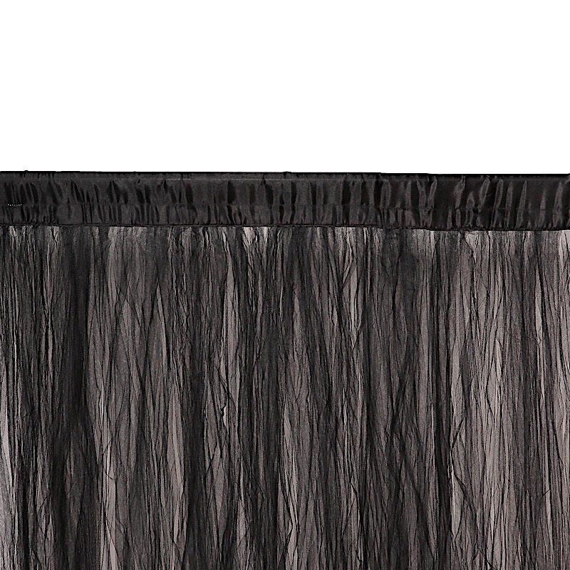 2 pcs 5 ft x 10 ft Sheer Tulle Backdrop Curtain Panels Photo Booth Decorations - Picture 7 of 14