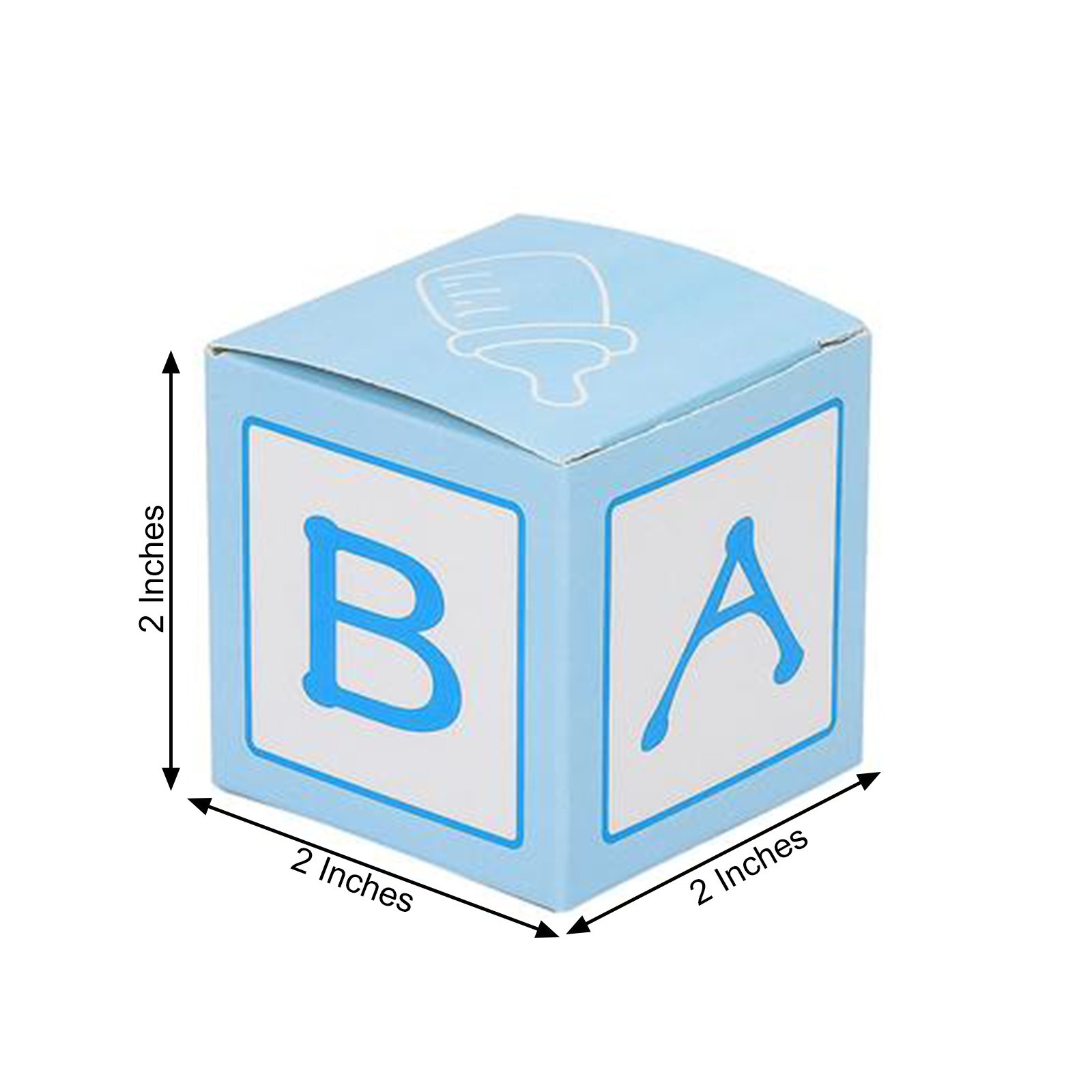 25 pcs 2" Cube Baby Shower Party Favor Boxes Birthday Party Events Decorations - Picture 5 of 18