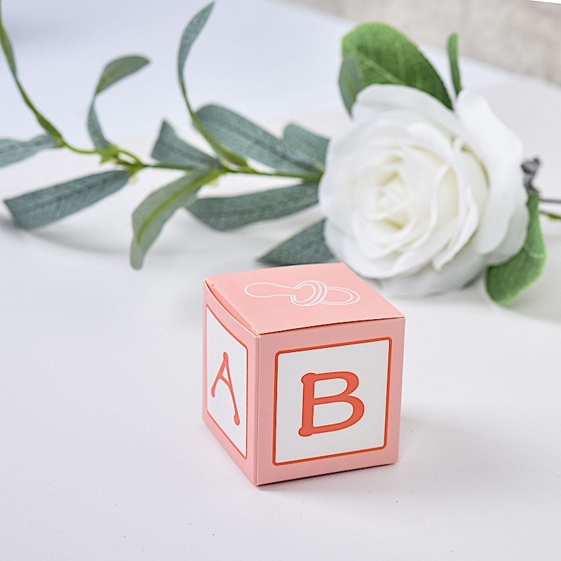 25 pcs 2" Cube Baby Shower Party Favor Boxes Birthday Party Events Decorations - Picture 12 of 18