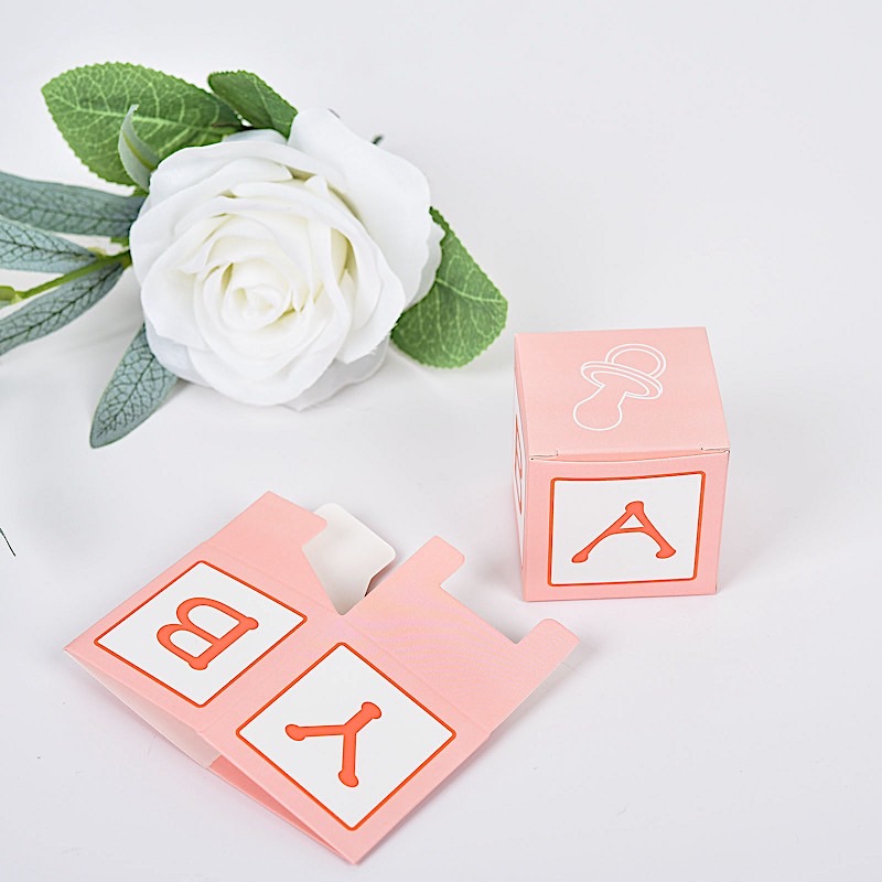 25 pcs 2" Cube Baby Shower Party Favor Boxes Birthday Party Events Decorations - Picture 18 of 18