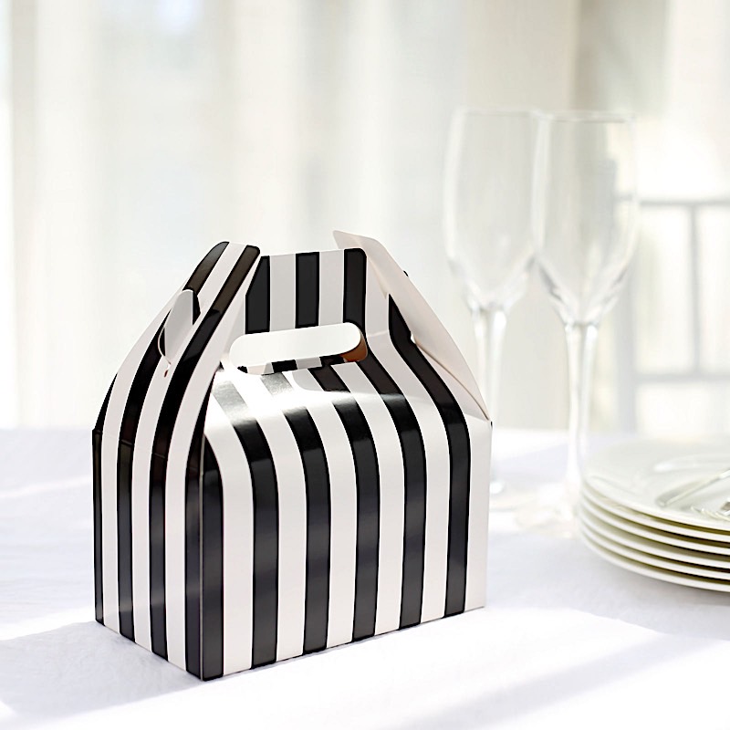 25 Tote Gift BOXES Party Treats Favor Holders Events Home Decorations Supplies