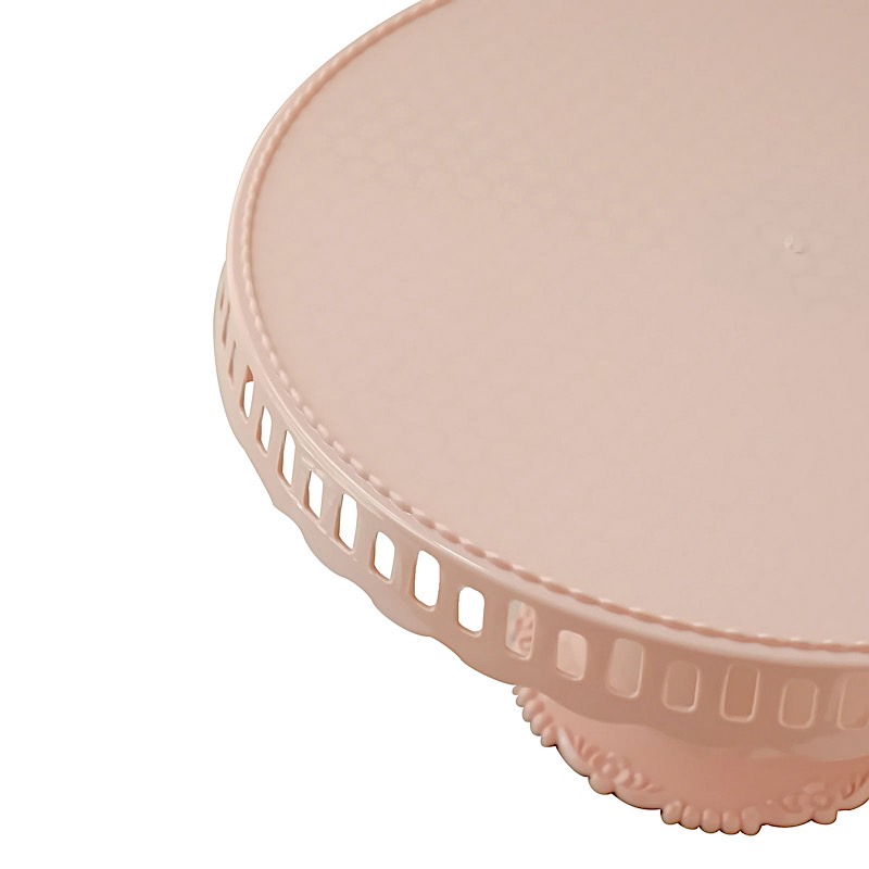 4 Round 13 in Plastic CUPCAKE STANDS Dessert Pedestals Scalloped Edges Party - Picture 18 of 34