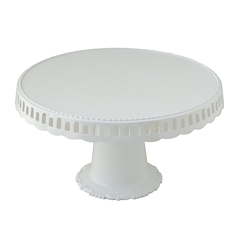 4 Round 13 in Plastic CUPCAKE STANDS Dessert Pedestals Scalloped Edges Party - Picture 28 of 34