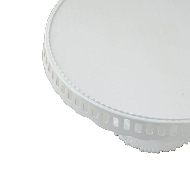 4 Round 13 in Plastic CUPCAKE STANDS Dessert Pedestals Scalloped Edges Party - Picture 34 of 34