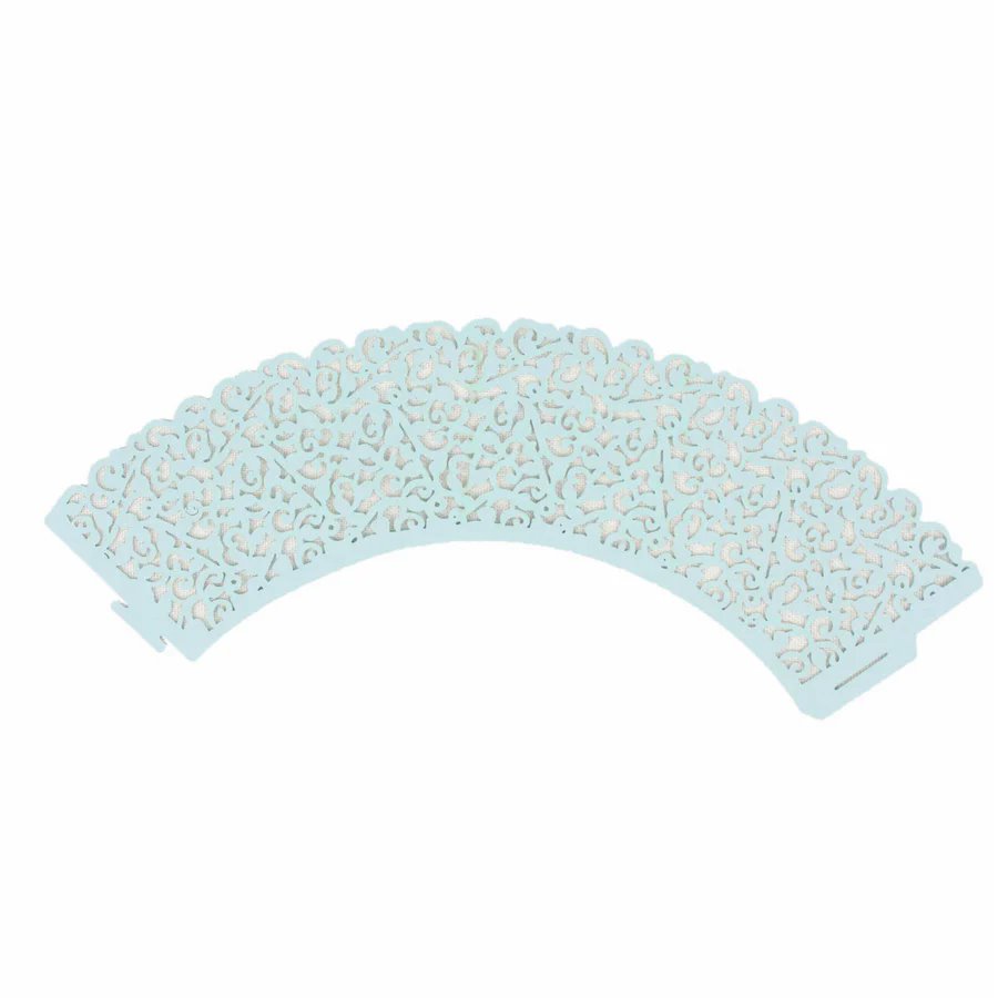 25 forros para magdalenas de papel de encaje cortados con láser envoltorios para fiestas eventos decoraciones - Imagen 18 de 66