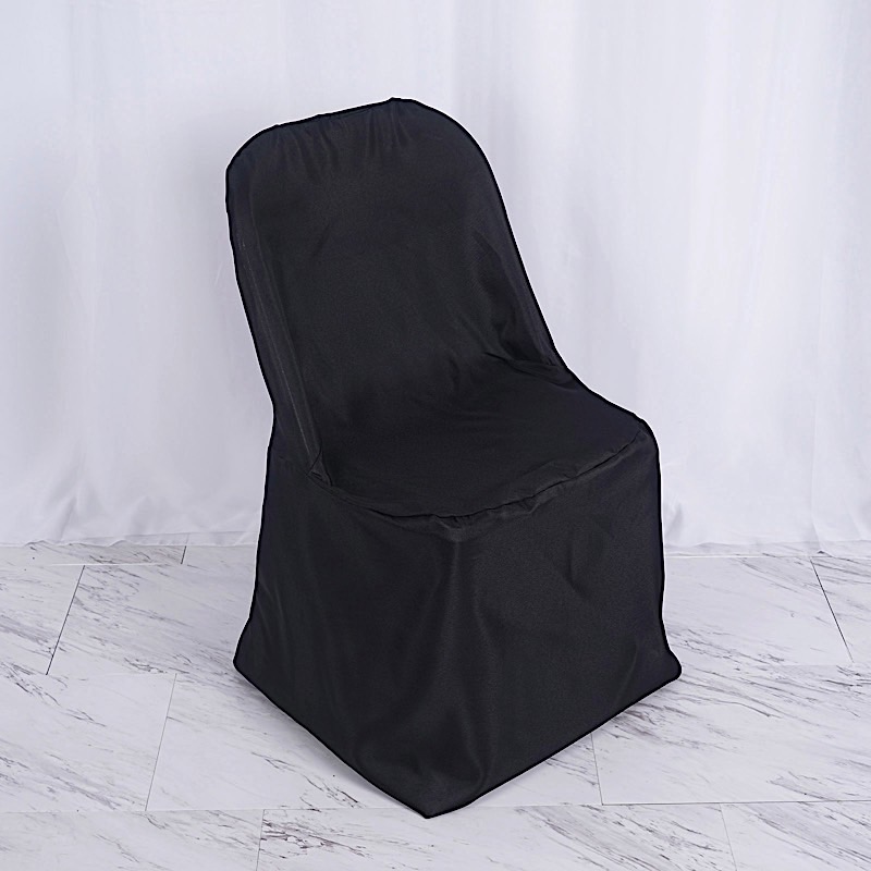 Polyester FOLDING CHAIR COVERS Party Wedding Banquet Event Decorations Supplies - Picture 12 of 134