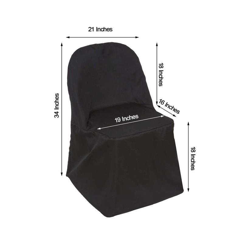 Polyester FOLDING CHAIR COVERS Party Wedding Banquet Event Decorations Supplies - Picture 14 of 134