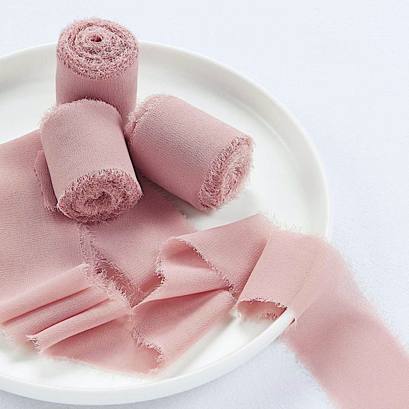 1.5 in x 6 yards CHIFFON RIBBON ROLLS Wedding Party Events Gifts Crafts Supplies - Picture 23 of 130