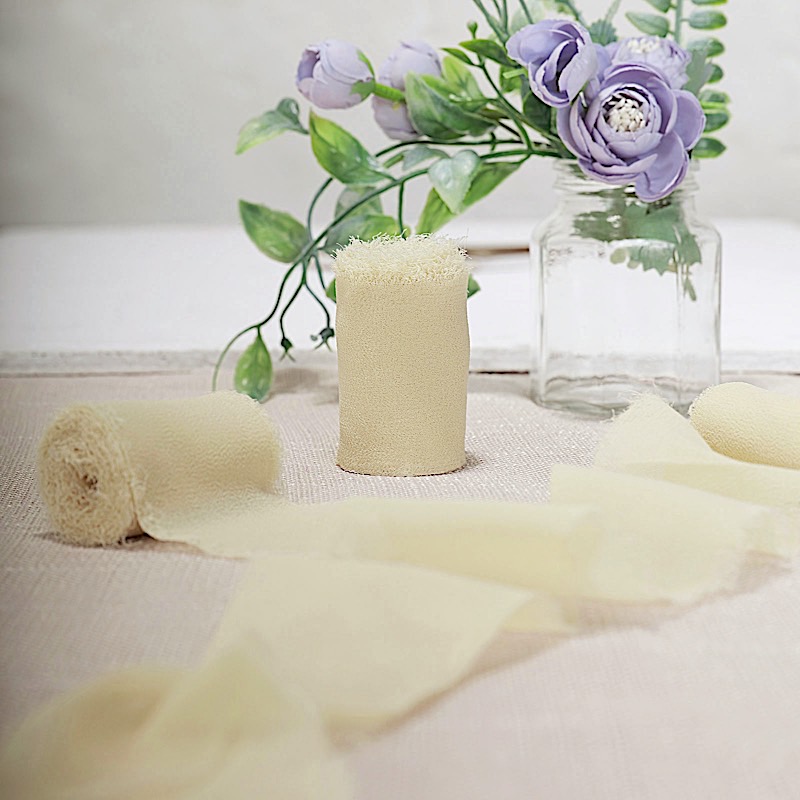 1.5 in x 6 yards CHIFFON RIBBON ROLLS Wedding Party Events Gifts Crafts Supplies - Picture 14 of 130