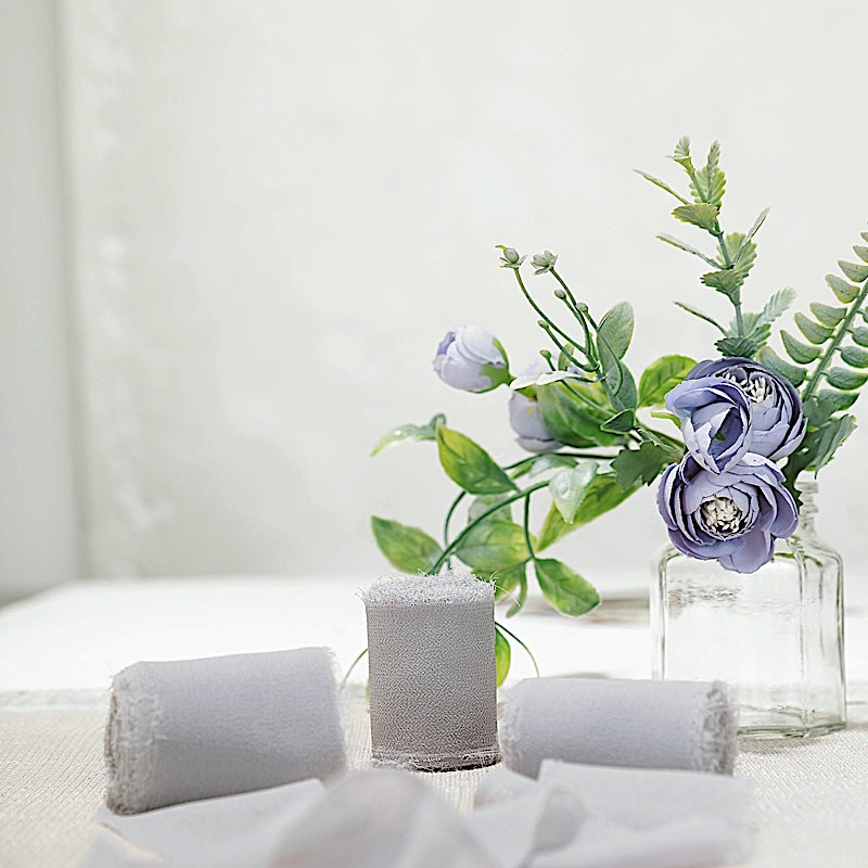 1.5 in x 6 yards CHIFFON RIBBON ROLLS Wedding Party Events Gifts Crafts Supplies - Picture 108 of 130