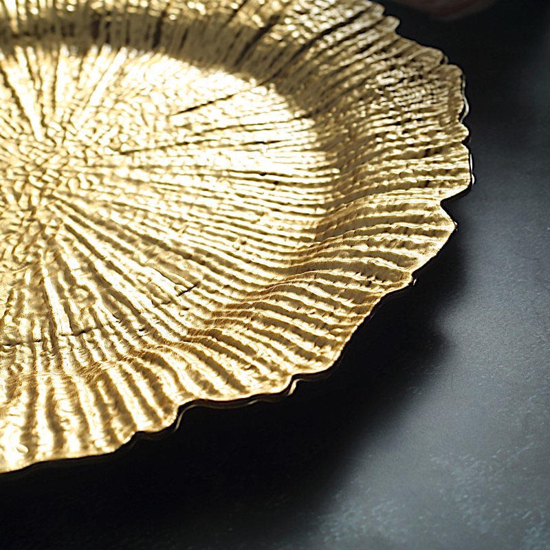 6 pcs 13-Inch Round Textured Charger Plates Wedding Party Table Top Decorations - Picture 62 of 154