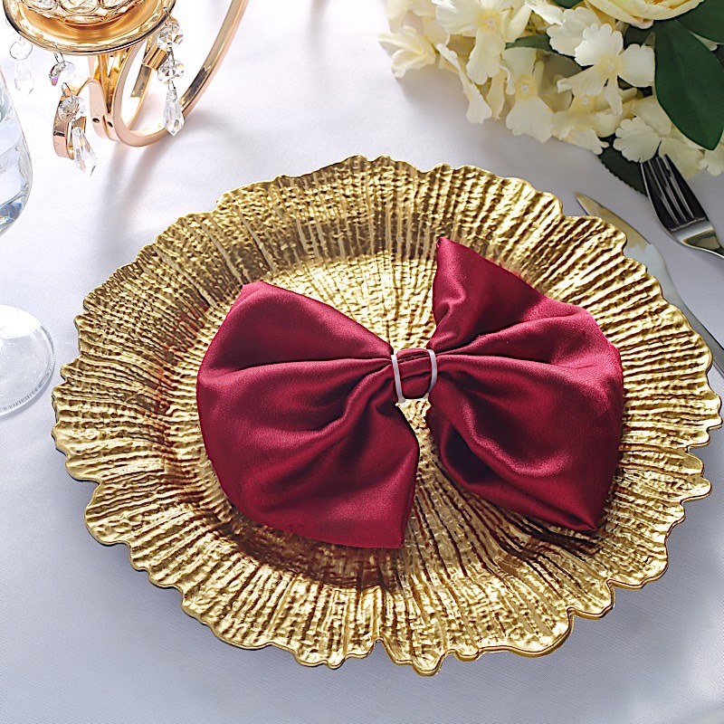 6 pcs 13-Inch Round Textured Charger Plates Wedding Party Table Top Decorations - Picture 64 of 154