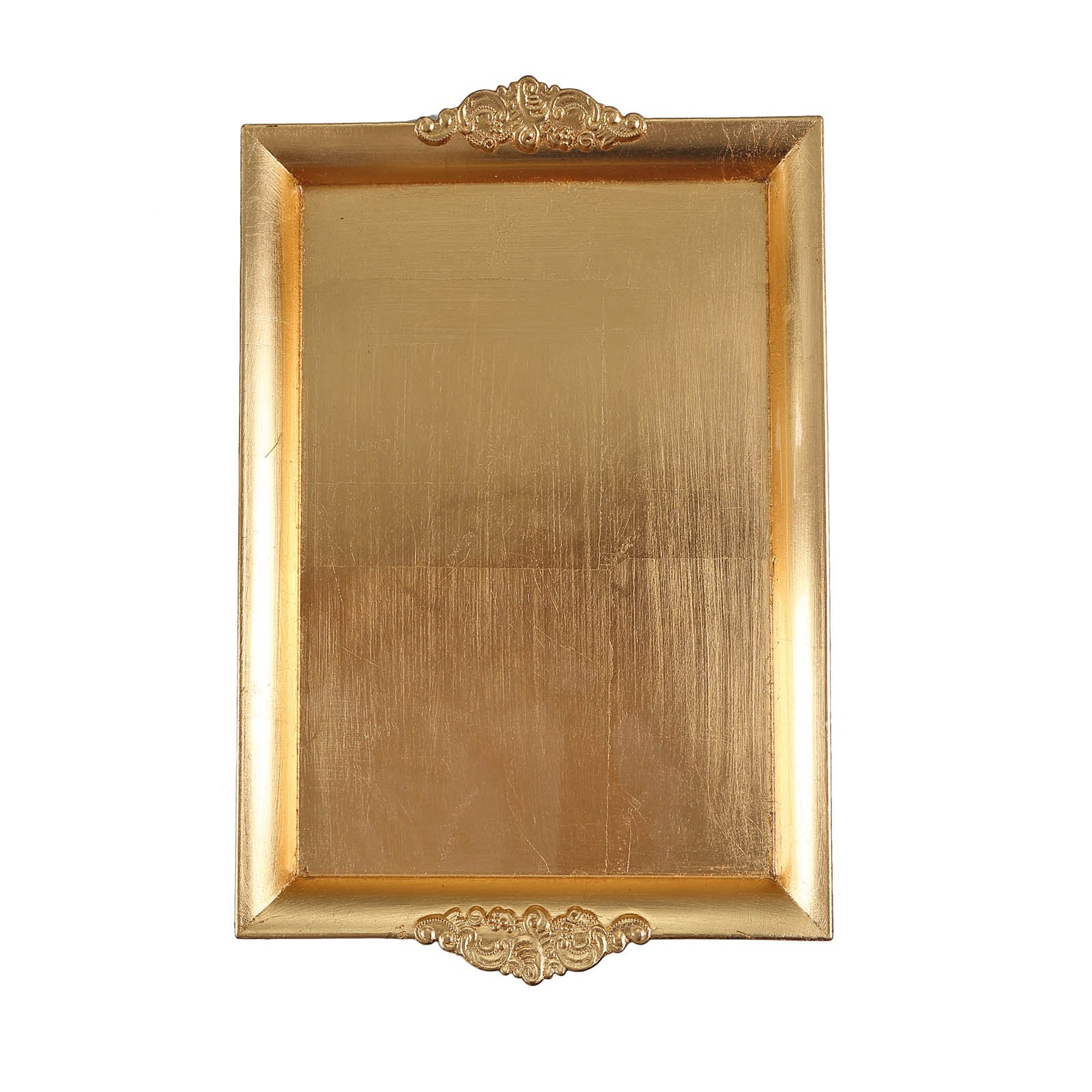 2 14" Rectangle SERVING TRAYS Embossed Rim Wedding Party Decorations