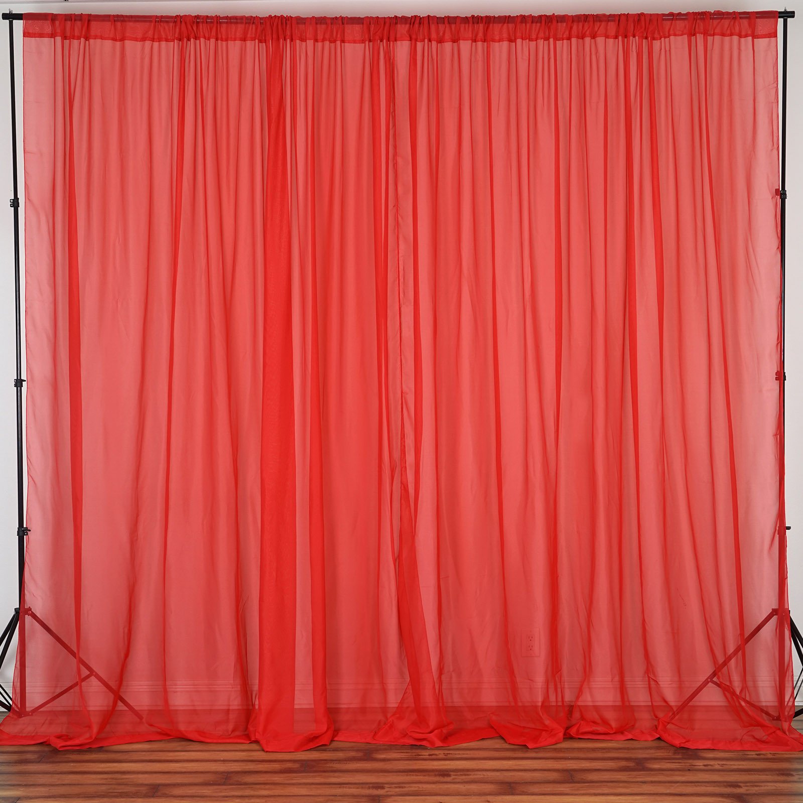 10ft x 10ft Sheer Voile Professional BACKDROP Window Curtains Drapes