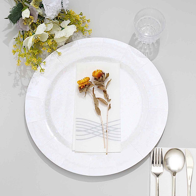 10 Round 13" Disposable Paper Charger Plates Wedding Party Events Home Supplies - Picture 30 of 72