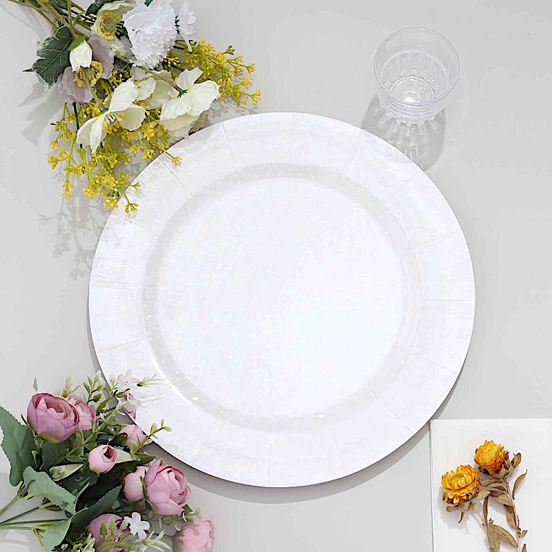 10 Round 13" Disposable Paper Charger Plates Wedding Party Events Home Supplies - Picture 34 of 72