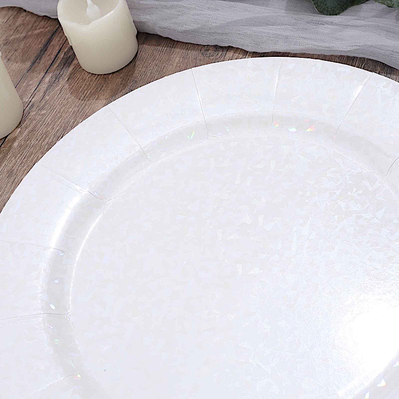 10 Round 13" Disposable Paper Charger Plates Wedding Party Events Home Supplies - Picture 33 of 72