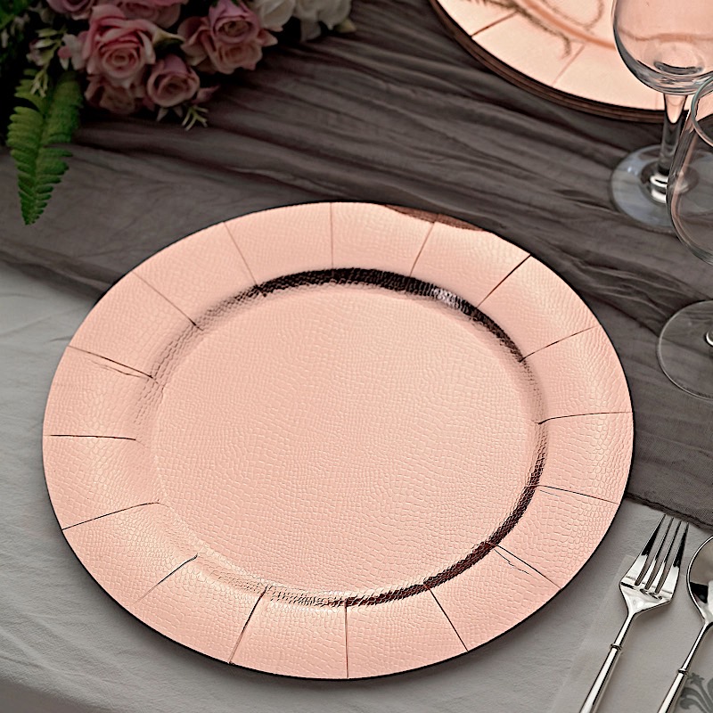 10 Round 13" Disposable Paper Charger Plates Wedding Party Events Home Supplies - Picture 49 of 72