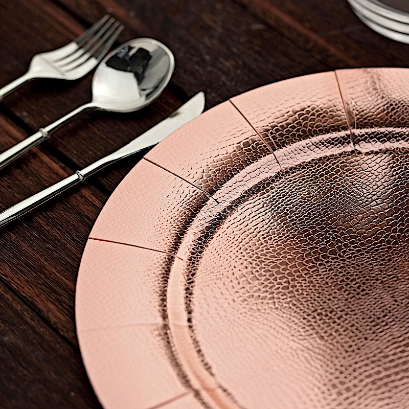 10 Round 13" Disposable Paper Charger Plates Wedding Party Events Home Supplies - Picture 46 of 72