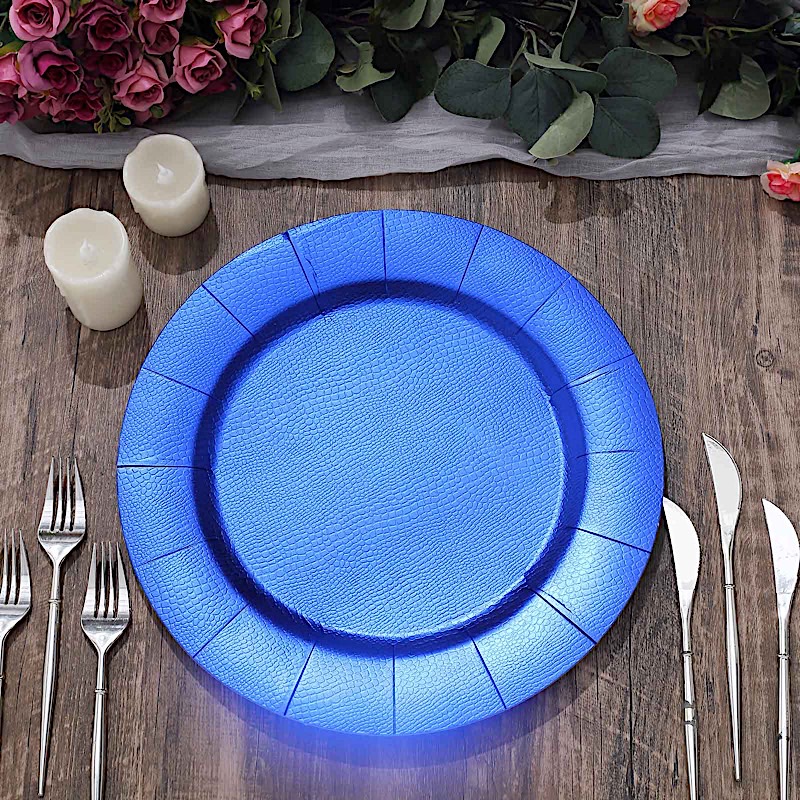 10 Round 13" Disposable Paper Charger Plates Wedding Party Events Home Supplies - Picture 54 of 72