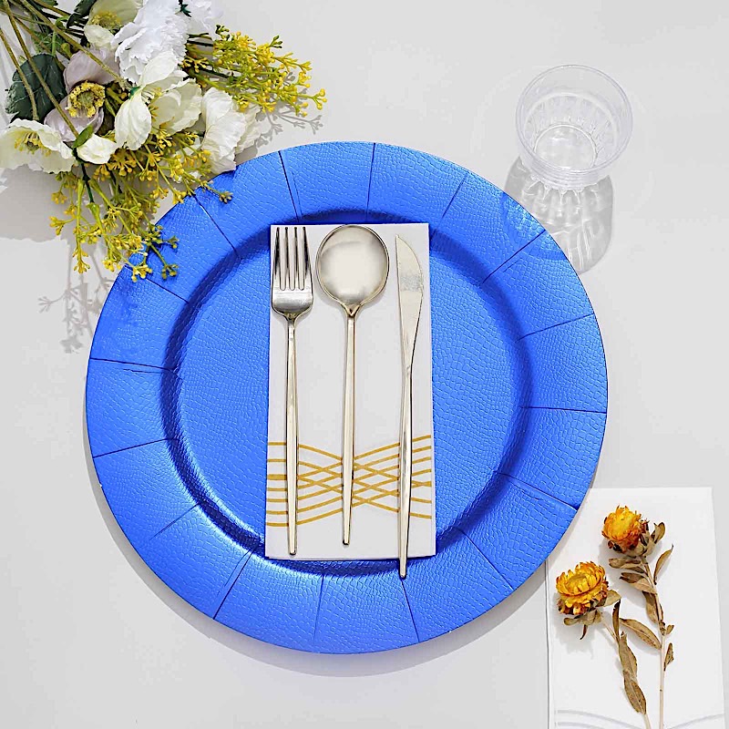 10 Round 13" Disposable Paper Charger Plates Wedding Party Events Home Supplies - Picture 55 of 72