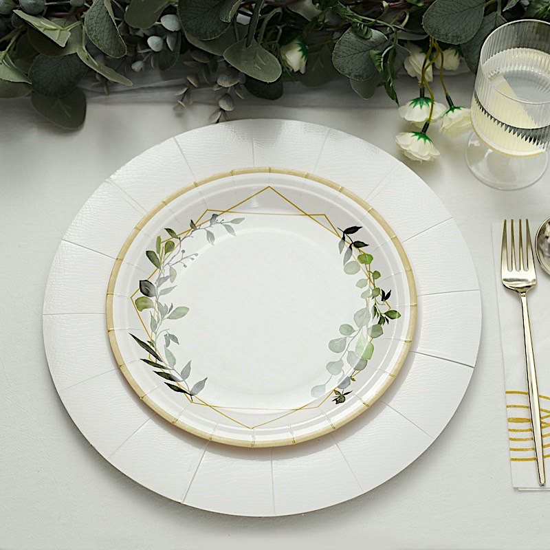 10 Round 13" Disposable Paper Charger Plates Wedding Party Events Home Supplies - Picture 68 of 72