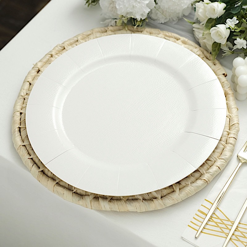 10 Round 13" Disposable Paper Charger Plates Wedding Party Events Home Supplies - Picture 72 of 72