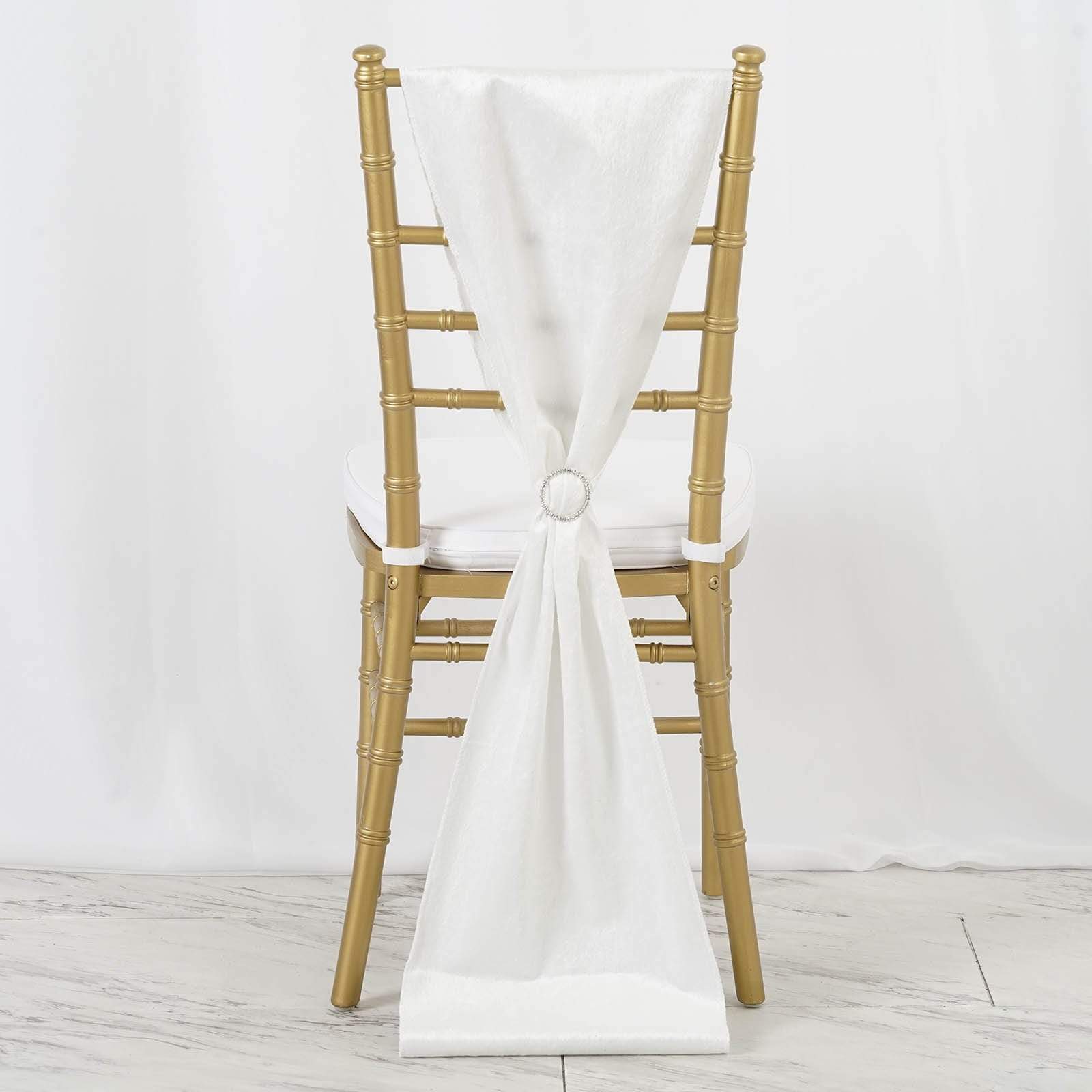 Extra Wide Premium Velvet Chair Sashes Wedding Events Party Decorations Supplies