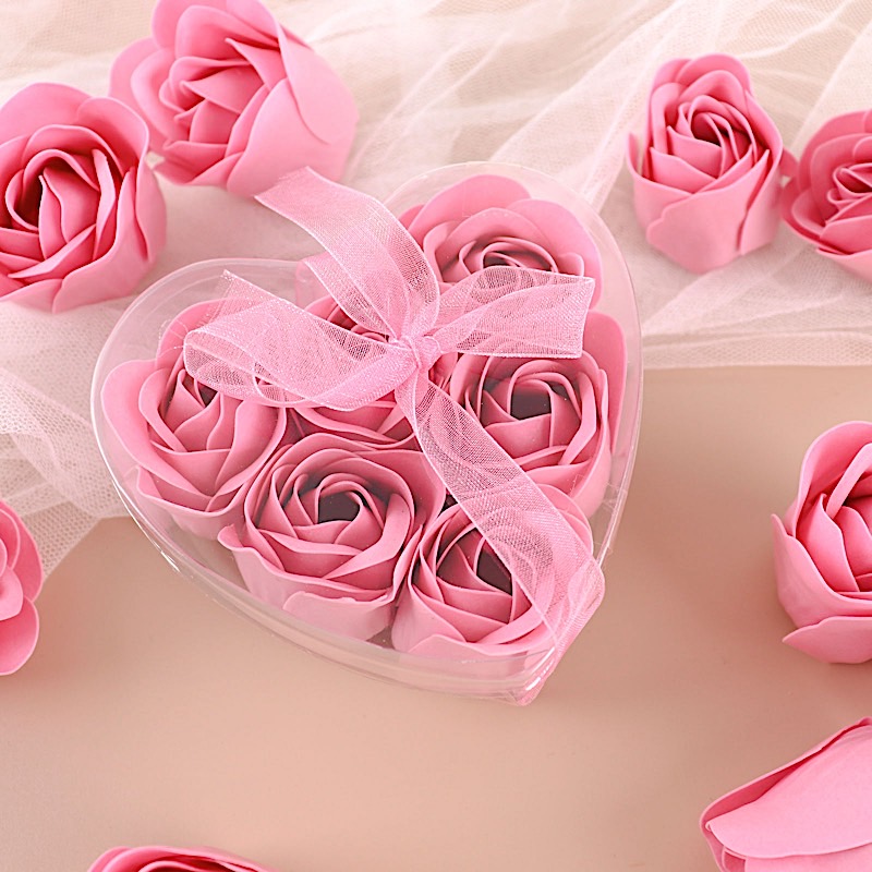 24 Scented Rose Soap Wedding Favors Gift Boxes Ribbons Party Events Decorations - Picture 5 of 66