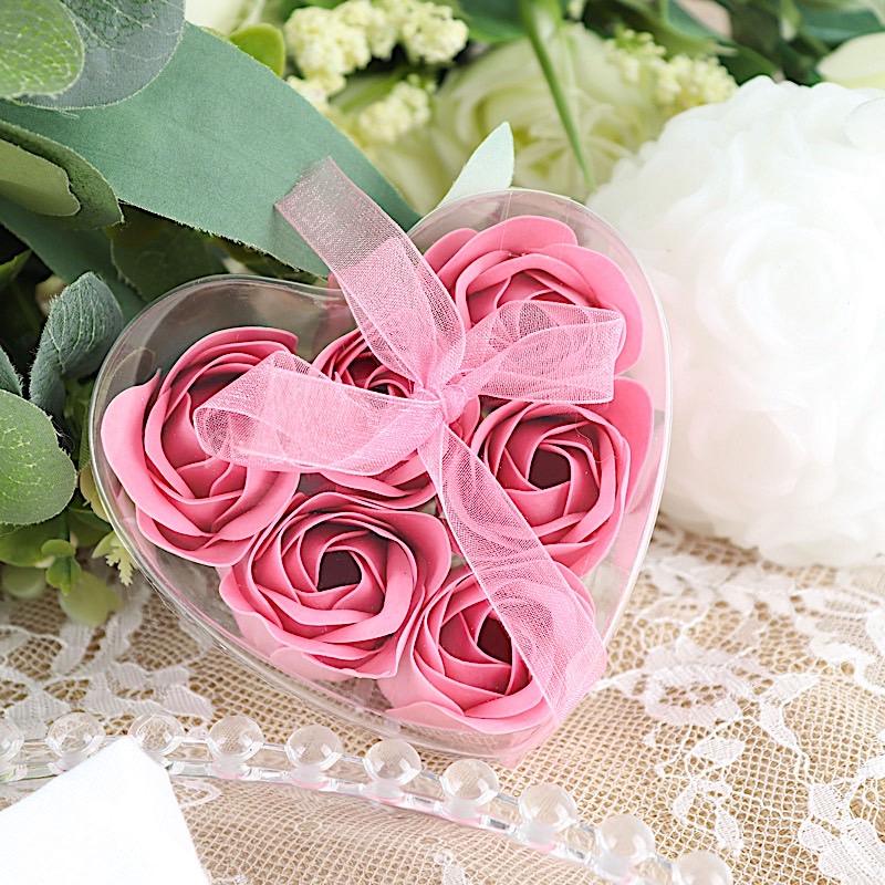 24 Scented Rose Soap Wedding Favors Gift Boxes Ribbons Party Events Decorations - Picture 9 of 66