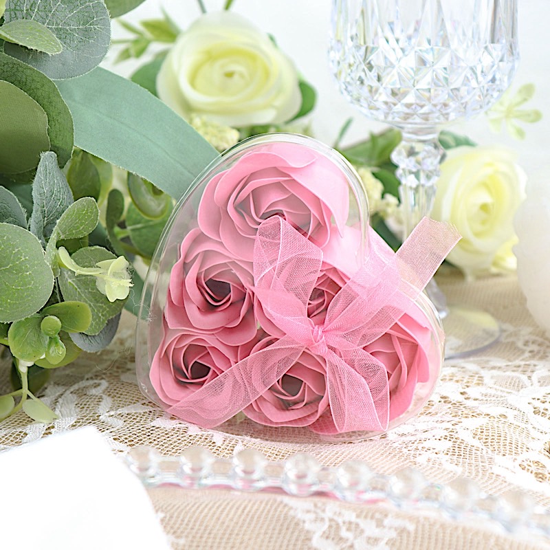 24 Scented Rose Soap Wedding Favors Gift Boxes Ribbons Party Events Decorations - Picture 6 of 66