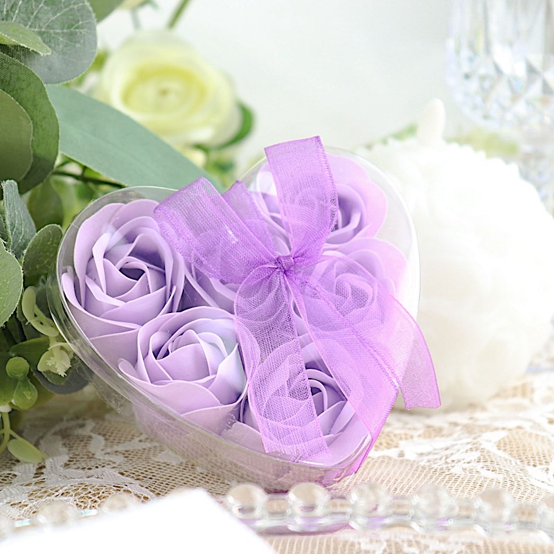 24 Scented Rose Soap Wedding Favors Gift Boxes Ribbons Party Events Decorations - Picture 25 of 66