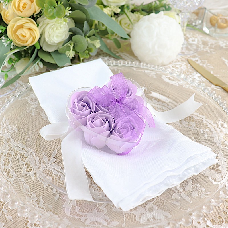 24 Scented Rose Soap Wedding Favors Gift Boxes Ribbons Party Events Decorations - Picture 22 of 66