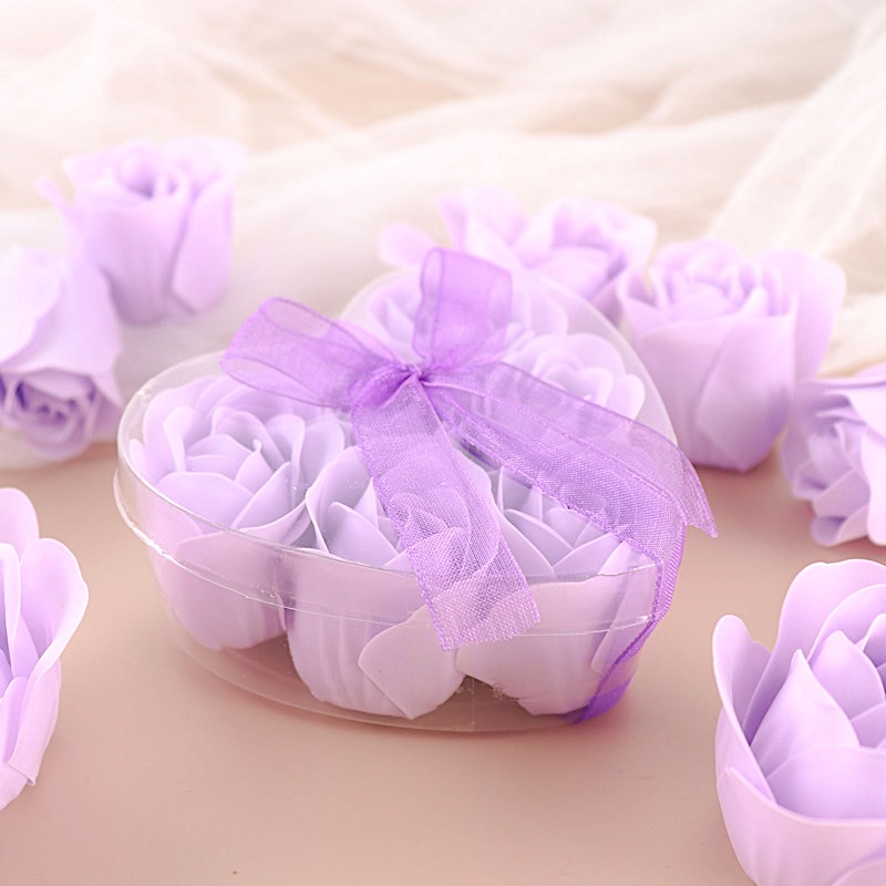 24 Scented Rose Soap Wedding Favors Gift Boxes Ribbons Party Events Decorations - Picture 23 of 66