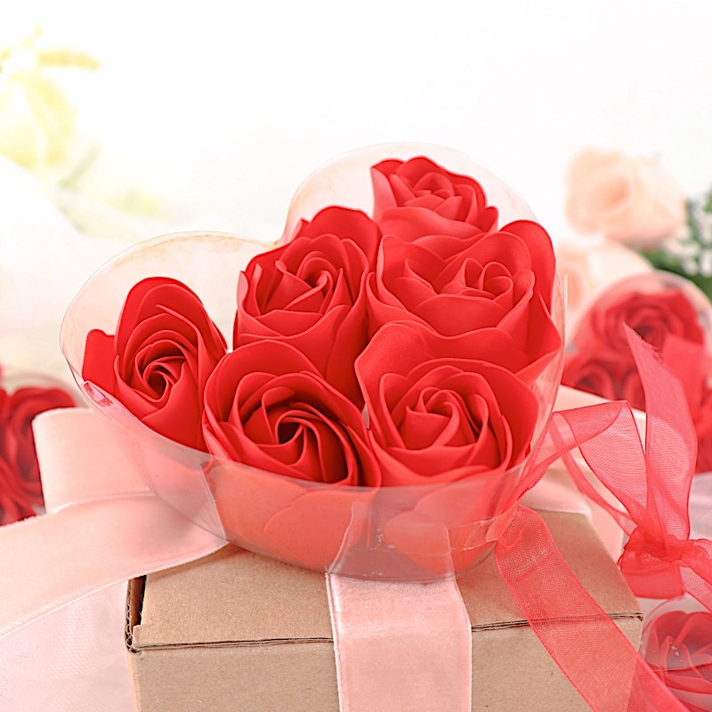 24 Scented Rose Soap Wedding Favors Gift Boxes Ribbons Party Events Decorations - Picture 42 of 66