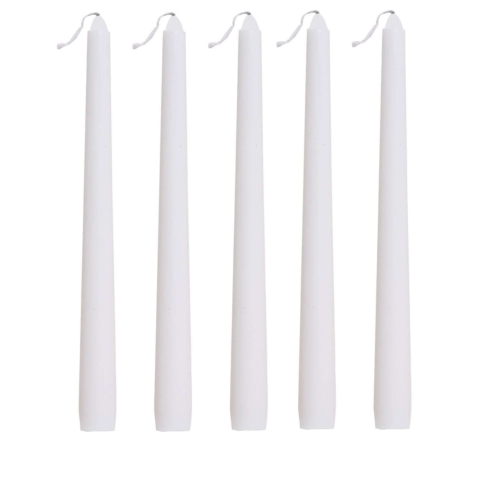 10″ tall White Premium Taper Candles Wedding Centerpiece Decorations WHOLESALE