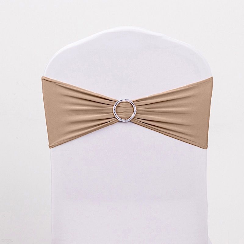 20 Spandex CHAIR SASHES with Silver Round Buckles Wedding Party Decorations SALE - Picture 102 of 188