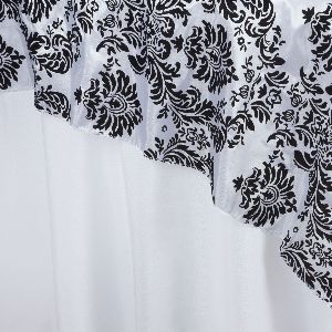 1 pc 60"x60" Damask Flocking Table Overlays - Buy Wedding Party Bridal Linens product image view 3