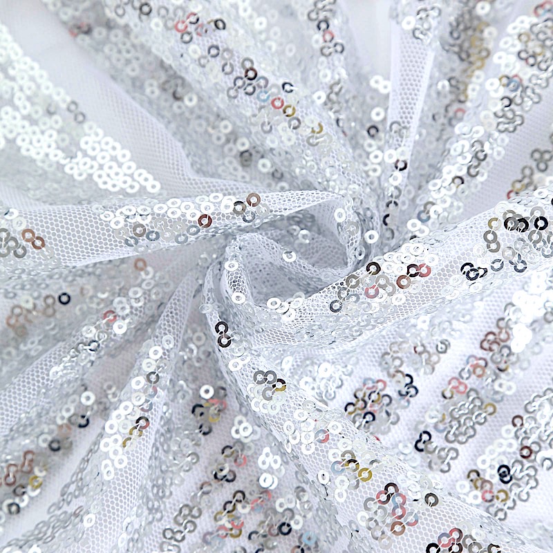 72x72 in Sequined Geometric Design Tulle Square TABLE OVERLAY Party Decorations - Picture 49 of 49