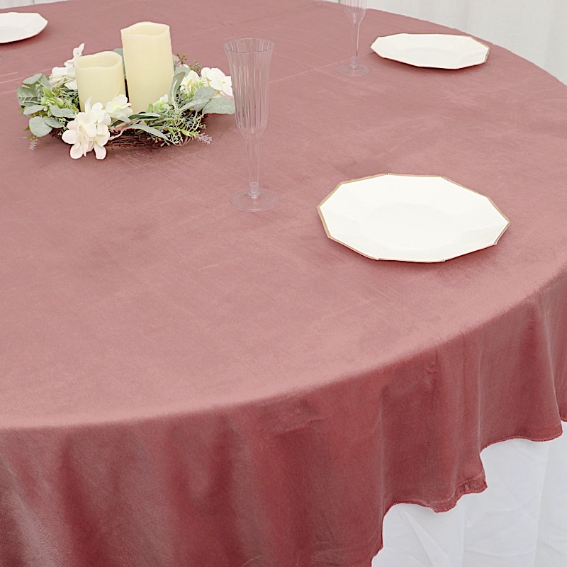 72"x72" Premium Velvet Square Table Overlay Wedding Table Linens Decorations - Picture 20 of 35