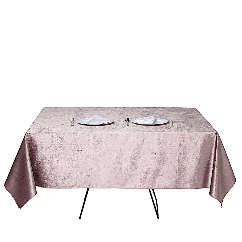 72"x72" Premium Velvet Square Table Overlay Wedding Table Linens Decorations - Picture 24 of 35