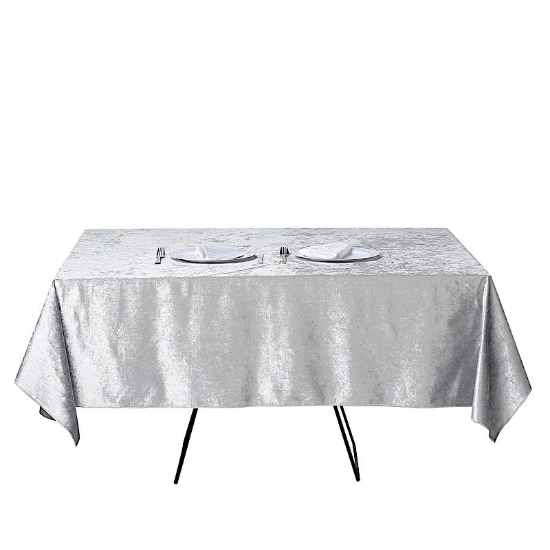 72"x72" Premium Velvet Square Table Overlay Wedding Table Linens Decorations - Picture 30 of 35