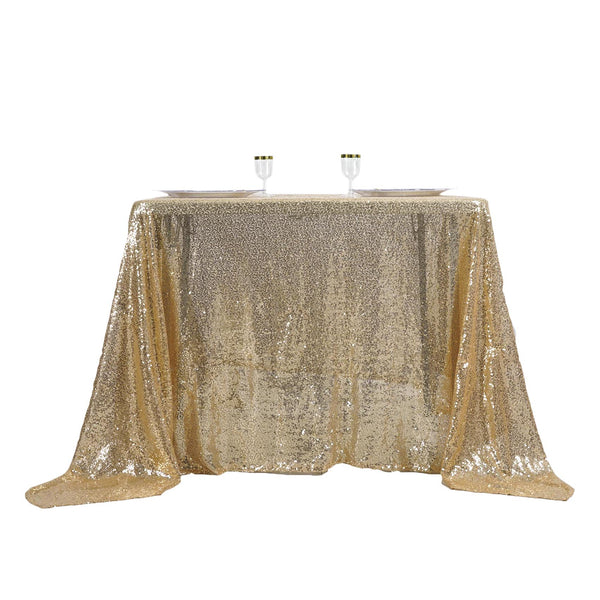 90" Square Sequined TABLE OVERLAY Designer Wedding Party Catering Event Linens - Picture 23 of 53