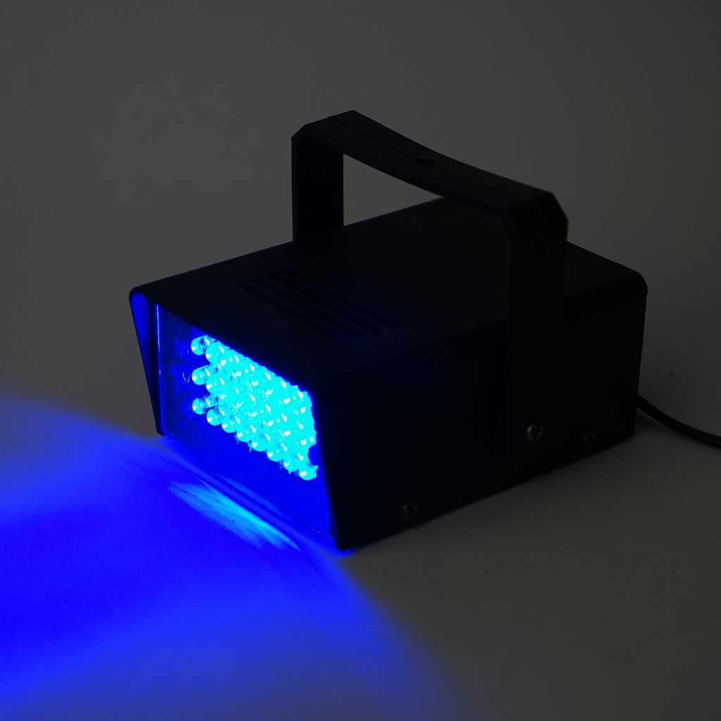 35 Watt LED Mini Bright Strobe Flash Light with Speed Control Party Decorations