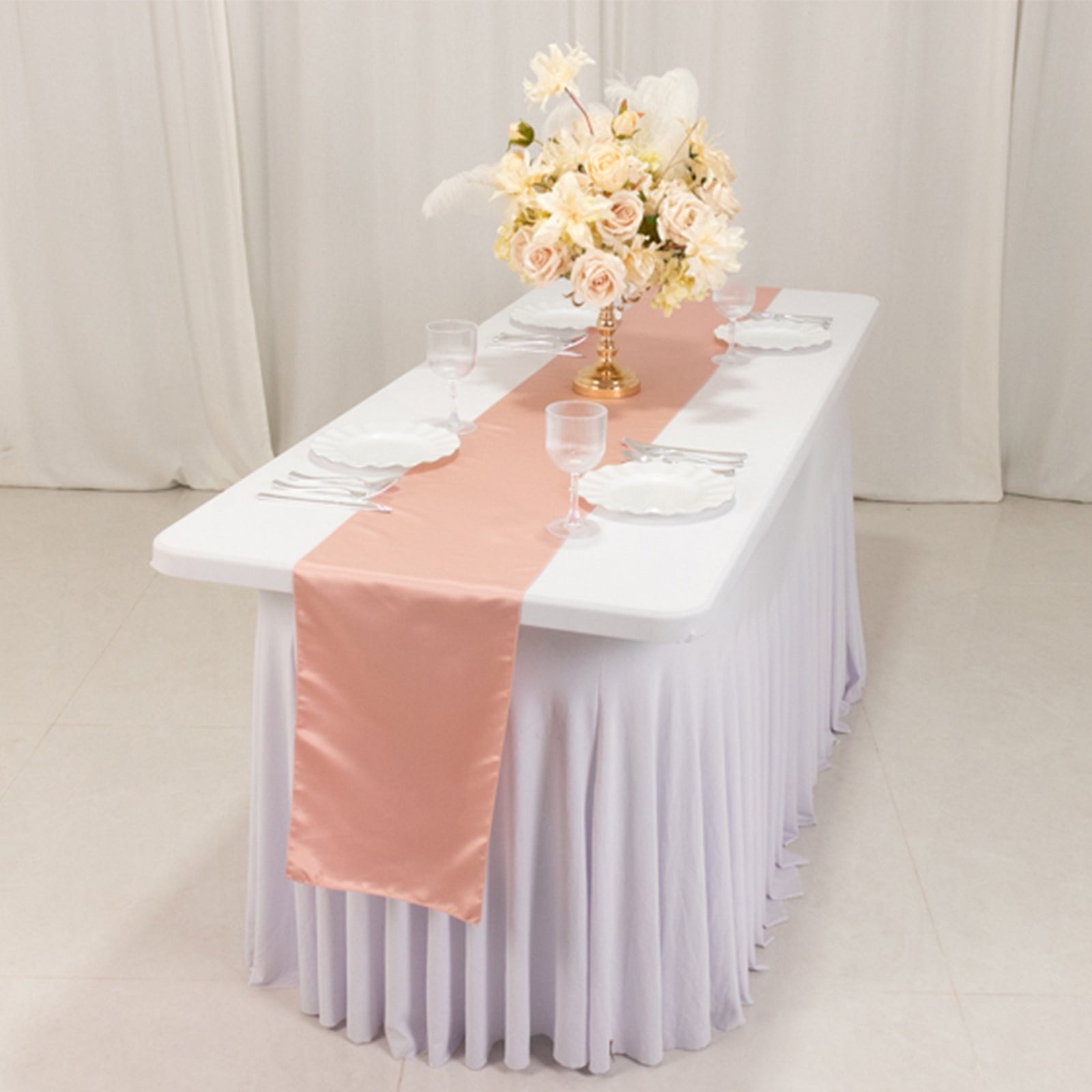 12" x 108" Satin Tischplatte Läufer glänzend Hochzeit Party Catering Dekorationen - Bild 61 von 170